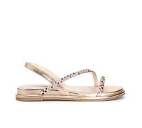 CAFèNOIR - Sandales asymétriques multistrass, pour femme, Champagne, 39 EU