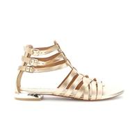 CAFèNOIR - Sandales Cage En Cuir À 3 Boucles, Pour Femme, Couleur Jaune, Taille 40