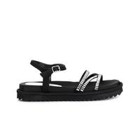 CAFèNOIR - Sandales De Moine Ornées De Strass, Pour Femme, Couleur Noir, Taille 35