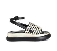 CAFèNOIR - Sandales en cuir multi-usages pour femme, couleur multi noir, Multi noir, 40 EU