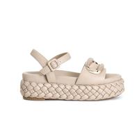 CAFèNOIR - Sandales Gilda À Semelle Tressée Et Accessoires, Pour Femme, Couleur Gris, Taille 36