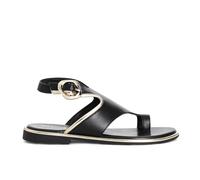CafèNoir - Sandales Infrapollice en cuir, pour femme, couleur noire, Noir , 36 EU