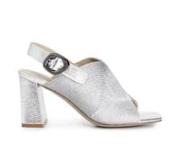 CAFèNOIR - Sandales Sabot À Lacets À L'arrière Et Broderie En Cordon, Pour Femme, Couleur Gris, Taille 40