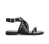 CAFèNOIR - Sandales Tongs En Cuir À Brides Croisées, Pour Femme, Couleur Noir, Taille 40