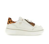 CAFèNOIR - Slip-on en cuir avec détails en effet cheval pour femme, Crème tachetée, 39 EU