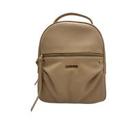 CafèNoir - Soft Zip Backpack - Femme - Sacs - Beige - Taille: ONE Size