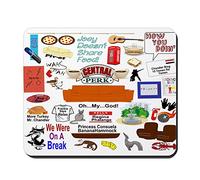 CafePress Friends TV Show Collage - en Caoutchouc antidérapant Tapis de Souris, Gaming Mouse Pad