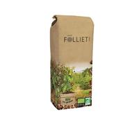 CAFÉS FOLLIET - Café En Grains Bio Philomène - Torréfaction Lente - Intensité 9/10-100% Arabica - Cafés Verts Amérique Centrale, Afrique & Asie - 1kg