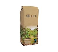 CAFÉS FOLLIET - Café En Grains - Max Havelaar - Torréfaction traditionnelle - Intensité 6/10-100% Arabica - Café vert - Certifié Fairtrade - 1 kg