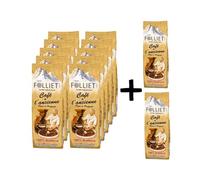 CAFÉS FOLLIET - Café Moulu - À L'Ancienne - 10 + 2 offerts - Torréfaction traditionnelle - Intensité 8/10-100% Arabica - Café vert - Amérique Centrale, Afrique & Asie - 12 x 250 g
