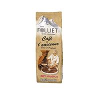 CAFÉS FOLLIET - Café Moulu - À L'Ancienne - Torréfaction traditionnelle - Intensité 8/10-100% Arabica - Café vert - Amérique Centrale, Afrique & Asie - 250 g