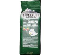 CAFÉS FOLLIET - Café Moulu - Pure Origine Ethiopie - Torréfaction traditionnelle - Intensité 6/10-100% Arabica - 250 g