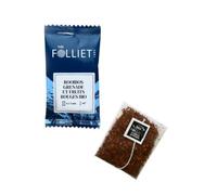 CAFÉS FOLLIET - Infusion Bio - Rooibos - Grenade & Fruits rouges - Sans théine & Sans conservateurs - Confort digestif - Sachets d'origine végétale - 24 Sachets