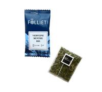 CAFÉS FOLLIET - Infusion Bio - Verveine Menthe - Sans théine & Sans conservateurs - Confort Digestif & Relaxation - Sachets d'origine végétale - 24 Sachets