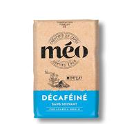Cafés Méo - Café Moulu Décaféiné Pur Arabica - 3 kg - Intensité 6/10 - Arômes Authentiques, Doux et Aromatique - Lot de 12 x 250 gr