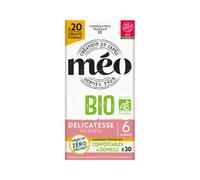 Cafés Méo Capsule Bio Délicatesse x20 - Compatible avec Nespresso