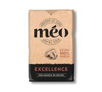 Cafés Méo en Grains Excellence 100% Arabica - en Pack de 6 sachets de 1 KG - Niveau de torréfaction moyenne
