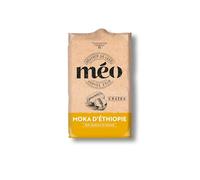Cafés Méo en Grains Moka d'Ethiopie - en Pack de 6 sachets de 500G - Niveau de torréfaction moyenne