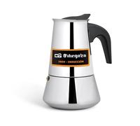 Orbegozo KFI 260 machine à café manuelle Cafetière à moka Noir, Acier inoxydable