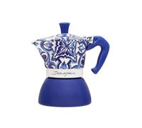 Cafetera Italiana Bialetti 5356 0 19l Azul Blanco Aluminio 4 Tazas