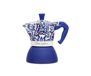 Cafetera Italiana Bialetti 5356 0 19L Azul Blanco Aluminio 4 tazas