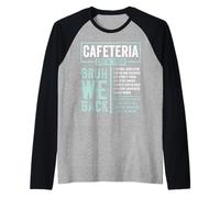 Cafétéria Crew Tour Funny Lunch Lady Squad First Day School Manche Raglan