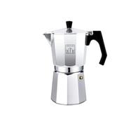 Cecotec Cafetière Italienne Mokclassic 300 Shiny. Aluminium, Pour chaque cuisine, 3 tasses, Joint en silicone, Poignée ergonomique et thermorésistante, Filtre et valve en acier inoxydable