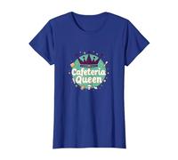 Cafeteria Queen: Humour du Service Alimentaire Royal pour Le déjeuner des Dames T-Shirt, Femme, Bleu Royal, 3XL
