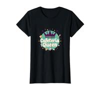 Cafeteria Queen: Humour du Service Alimentaire Royal pour Le déjeuner des Dames T-Shirt, Femme, Noir, XXL