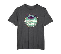 Cafeteria Queen: Humour du Service Alimentaire Royal pour Le déjeuner des Dames T-Shirt, Homme Grandes Tailles, Chiné Foncé, 6X Tall