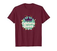 Cafeteria Queen: Humour du Service Alimentaire Royal pour Le déjeuner des Dames T-Shirt, Homme, Marron, 3XL