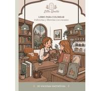 Cafeterías y librerías con encanto: Libro para colorear