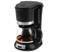 Cafetière 1,2L - 8-12 Tasses 900W - Dolce Casa DC-CAF-8-12-PRO - Filtre amovible - ECRAN LCD, Programmable - Noir Mat