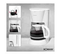 Cafetière 12-14 tasses 1,5L Bomann KA 183 CB Blanc Bomann
