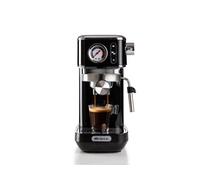 Ariete Machine à café 1381 – 15 bar, manomètre, 1,1 L, compatible café moulu et dosettes ESE, noir