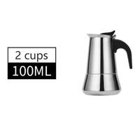 Cafetière,2-4-6-9-12 tasses cuisinière cafetière inox haut italien Moka Expresso Cafeteira Expresso percolateur Moka - Type 100ML