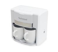 Techwood Cafetière 2 Tasses Duo, Capacité 0.6L, Blanche