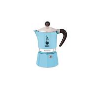 Bialetti Rainbow Caffettiera Colorata, Alluminio, Azzurro, 3 Tazze