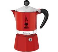 Cafetière 3 tasses Rainbow rouge - Bialetti - Rouge - Aluminium Rouge G