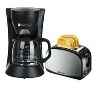 Cafetière 6 tasses 650w black pear bcm106 + grille pain 2 fentes black pear bgp400