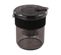 Cafetière à bec verseur 3 en 1 avec filtre réutilisable en plastique pour la maison, les voyages, 430 ml, noir