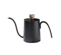 Cafetière à Bec Verseur 350ml Acier Inoxydable - Bec Fin 4mm pour Extraction Précise - pour idéal pour barista Maison(black)