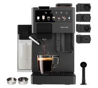 Cecotec Cafetière à Capsules Freestyle Grind & Latte. 1400W, 20 Bars, Multi-capsules, Café en Grains 40g, Moulin Conique, Réservoir d'Eau 1,6L, 300ml Lait, Thermoblock, Écran Tactile, Nettoyage Auto