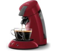 Machine à Café PHILIPS SENSEO HD6553/81 + 32 Dosettes Espresso Brazil - ROUGE