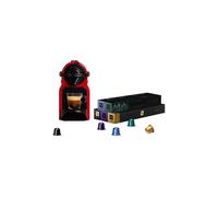 Krups Machine à café Nespresso Inissia YY5789 Rouge - 50 capsules incluses