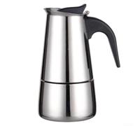 Cafetière à expresso à induction en acier inoxydable pour brassage de 2, 4, 6, 9 tasses de café italien (200 ml)