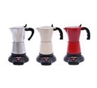 Cafetière à expresso, cafetière italienne, électrique, avec base Italia, machine à café filtre Italia, 300 ml, 6 tasses, argenté de Caoyulana