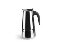 Ibili - Cafetière à Expresso Moka, 6 Tasses, 280 ml, Acier Inoxydable, Compatible avec les Plaques à Induction
