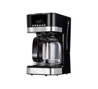 MPM Cafetière MKW-05 – Programmable 15 tasses 1,8L, filtre permanent, LCD, Noir/Acier inoxydable