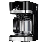 Cafetière à Filtre Machine à Café Electrique Programmable 15 tasses 1,8 Litre,, MKW-05, 950, Noir/Argent